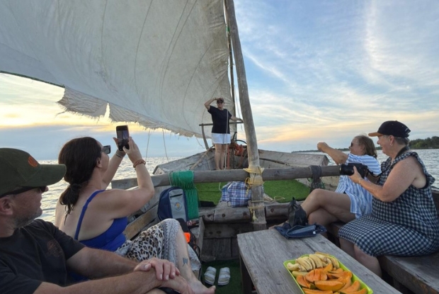 Sunset cruise aboard a traditional dhow